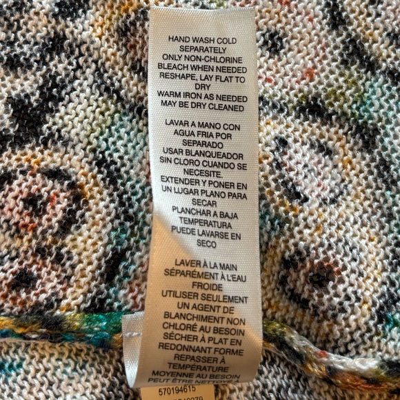 Stunning Chico's Multicolor Knit open front Sweater coverup - Picture 5 of 9